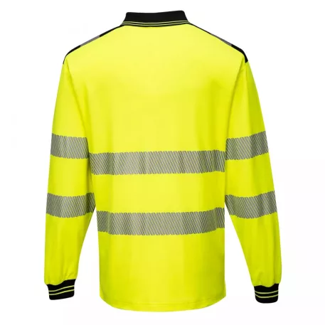 Portwest PW3 Hi-Vis hosszú ujjú pólóing (sárga/fekete XS)