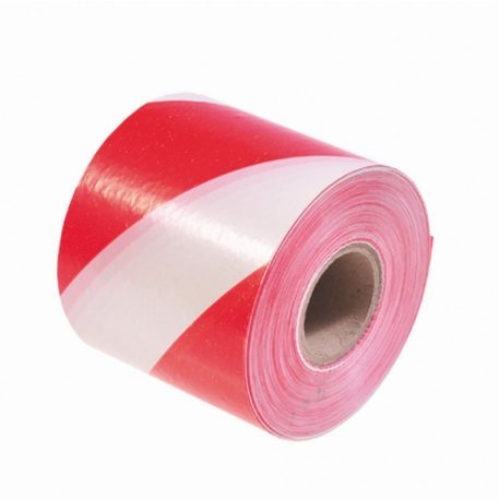 Jelzőszalag  80 mm X 200 m Piros-Fehér/ Tas0628 Painter