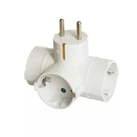 Elosztó T Földlet 3-as Fehér