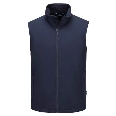 Portwest Print and Promo Softshell Gilet (2L) mellény (sötét tengerészkék S)