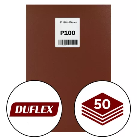 DUFLEX Csiszolóvászon A/3 P100/ 50 db 