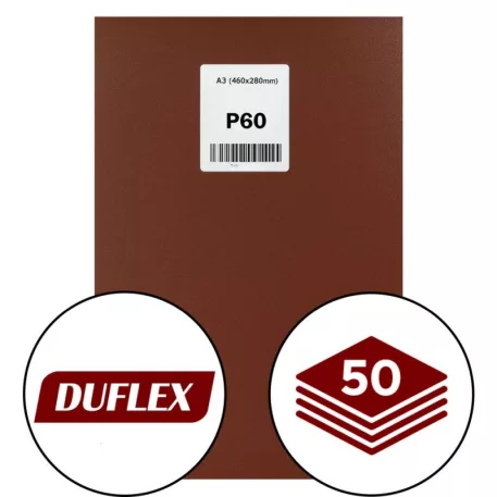 DUFLEX Csiszolóvászon A/3 P60 / 50 db 