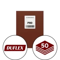 DUFLEX Csiszolóvászon A/4 P80/ 50 db 