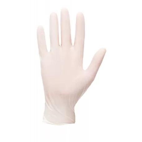 Latex Egyszerhasználatos Kesztyű Fehér M 100 db/doboz
