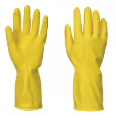 Háztartási latex gumikesztyű - sárga XL (1db)