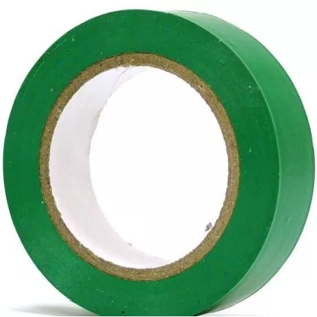 Szigetelőszalag 10 m Zöld/10 db